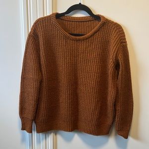 Burnt orange knit sweater